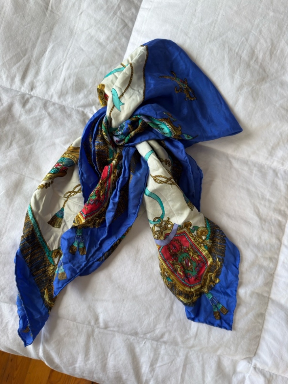 Vintage Silk Camille De Seville Scarf